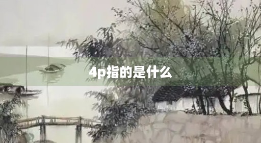 4p指的是什么