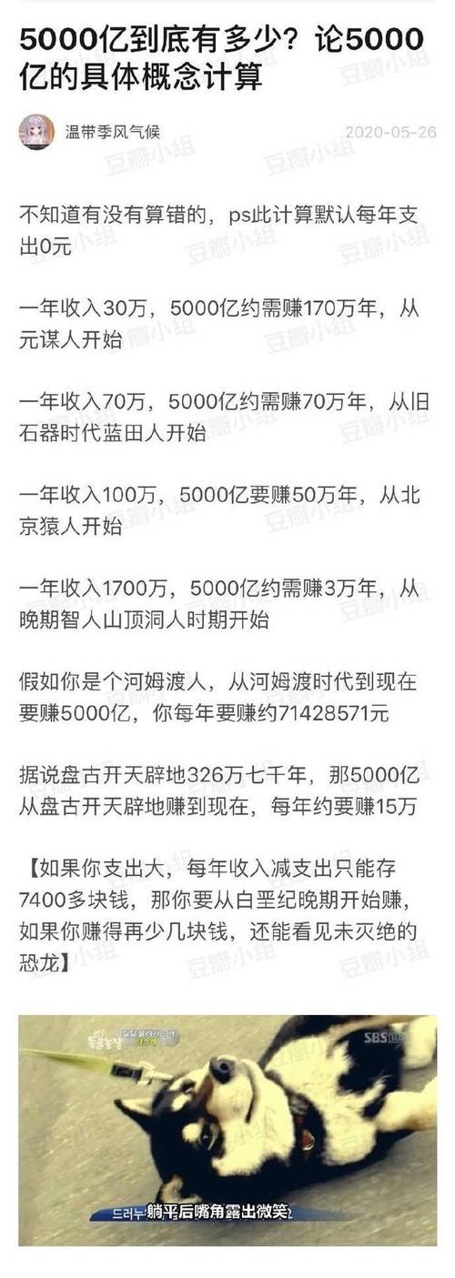 5000亿元是什么概念（从数学的角度看看冼米华的6800亿是什么概念）