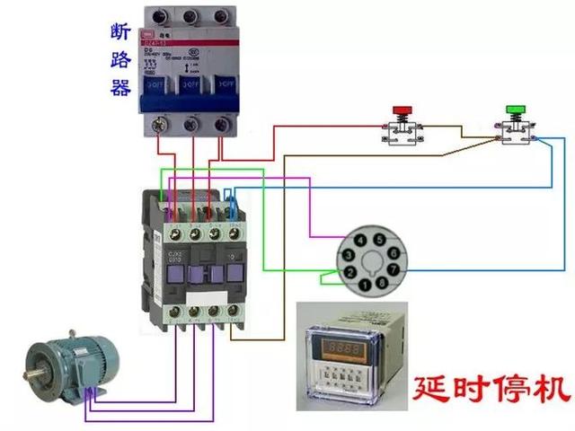 实物电工接线电路图大全简单（105张电工实物接线图）(60)