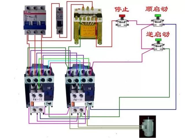 实物电工接线电路图大全简单（105张电工实物接线图）(51)