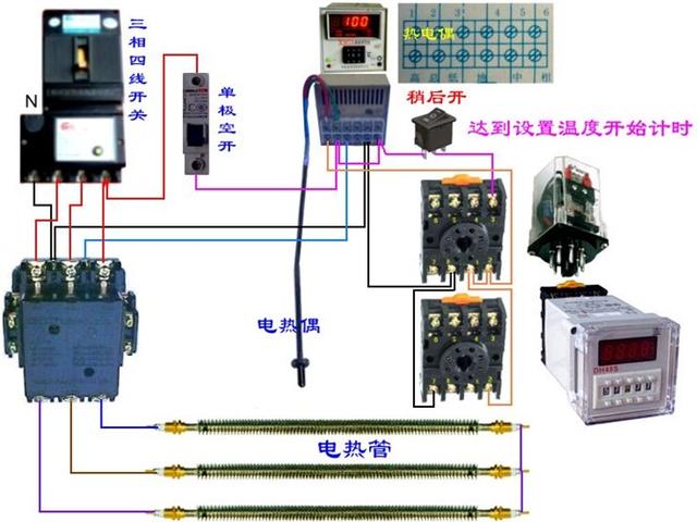 实物电工接线电路图大全简单（105张电工实物接线图）(74)