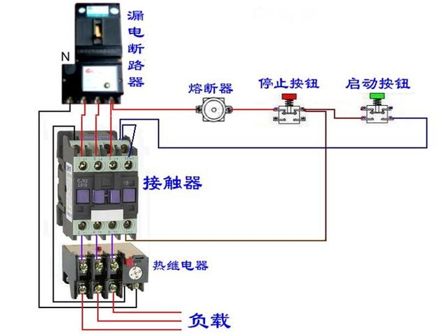 实物电工接线电路图大全简单（105张电工实物接线图）(29)