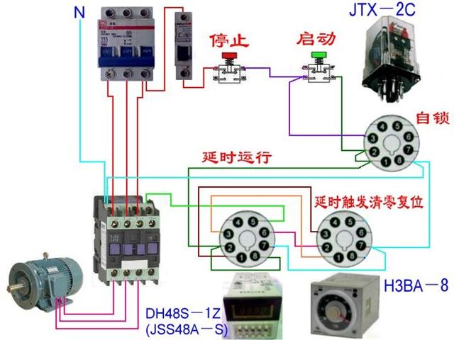 实物电工接线电路图大全简单（105张电工实物接线图）(57)