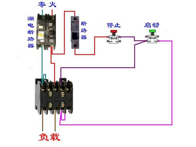 实物电工接线电路图大全简单（105张电工实物接线图）(27)