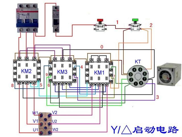 实物电工接线电路图大全简单（105张电工实物接线图）(61)