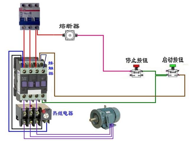 实物电工接线电路图大全简单（105张电工实物接线图）(39)