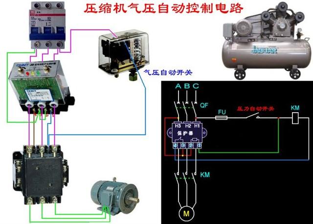 实物电工接线电路图大全简单（105张电工实物接线图）(47)