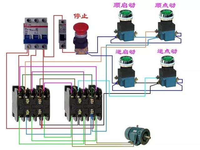 实物电工接线电路图大全简单（105张电工实物接线图）(38)