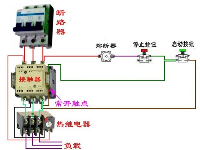 实物电工接线电路图大全简单（105张电工实物接线图）(25)