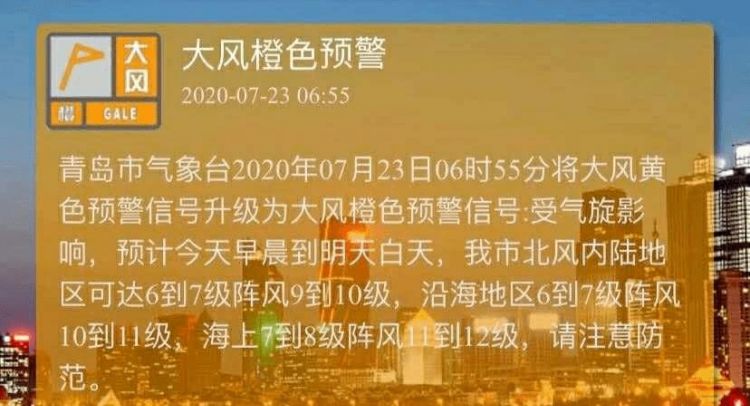 大风警报用几种颜色表示出来