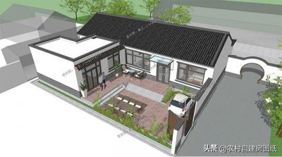 ​自建一层别墅户型图大全集（3款适合建在农村的一层别墅）