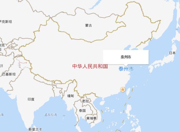 泰州在哪个省哪个位置,江苏泰州在中国地图上是在什么方向图4