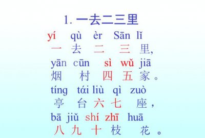 ​一去二三里和一望二三里区别,古诗《一去二三里》和《一望二三里》的区别