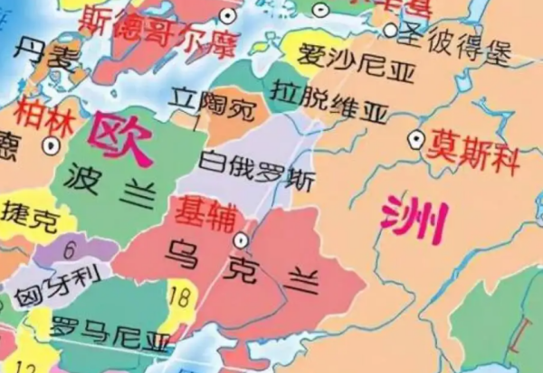 地图上乌克兰在哪里,乌克兰地图面积多大图2