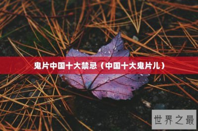 ​鬼片中国十大禁忌（中国十大鬼片儿）