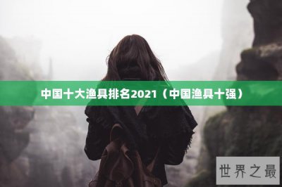 ​中国十大渔具排名2021（中国渔具十强）