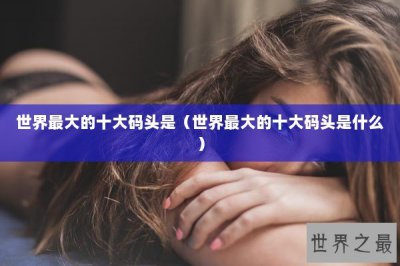 ​世界最大的十大码头是（世界最大的十大码头是什么）